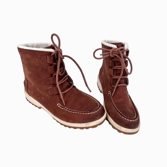 SPERRY MARITIME CRUZ TOP-SIDER BROWN LEATHER THINSULATE CHUKKA BOOTS - 7 - Picture 2 of 11